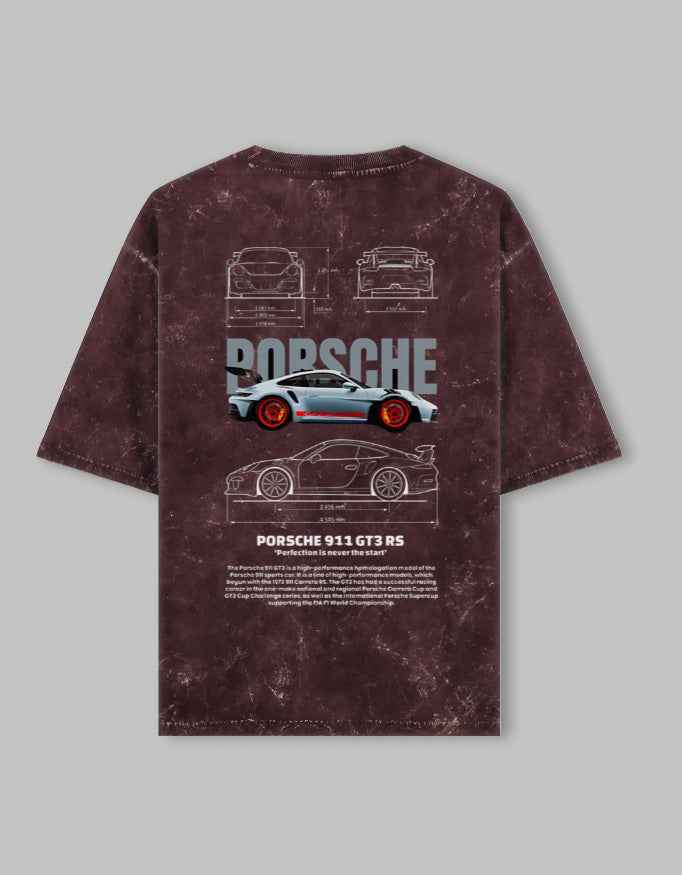 Unisex Acid Washed Oversized Tee