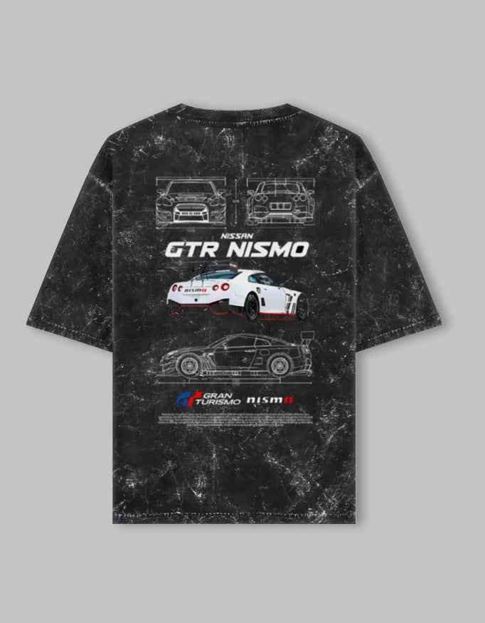 Unisex Acid Washed Oversized Tee