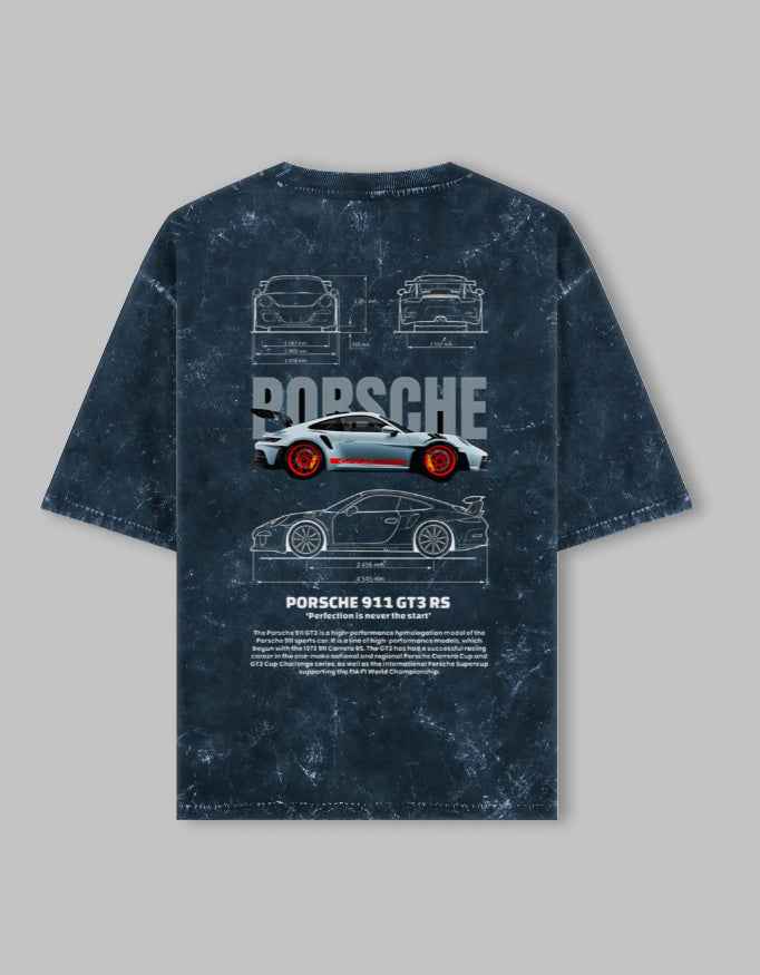 Unisex Acid Washed Oversized Tee