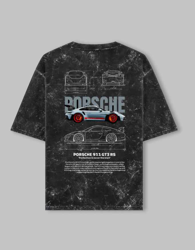 Unisex Acid Washed Oversized Tee